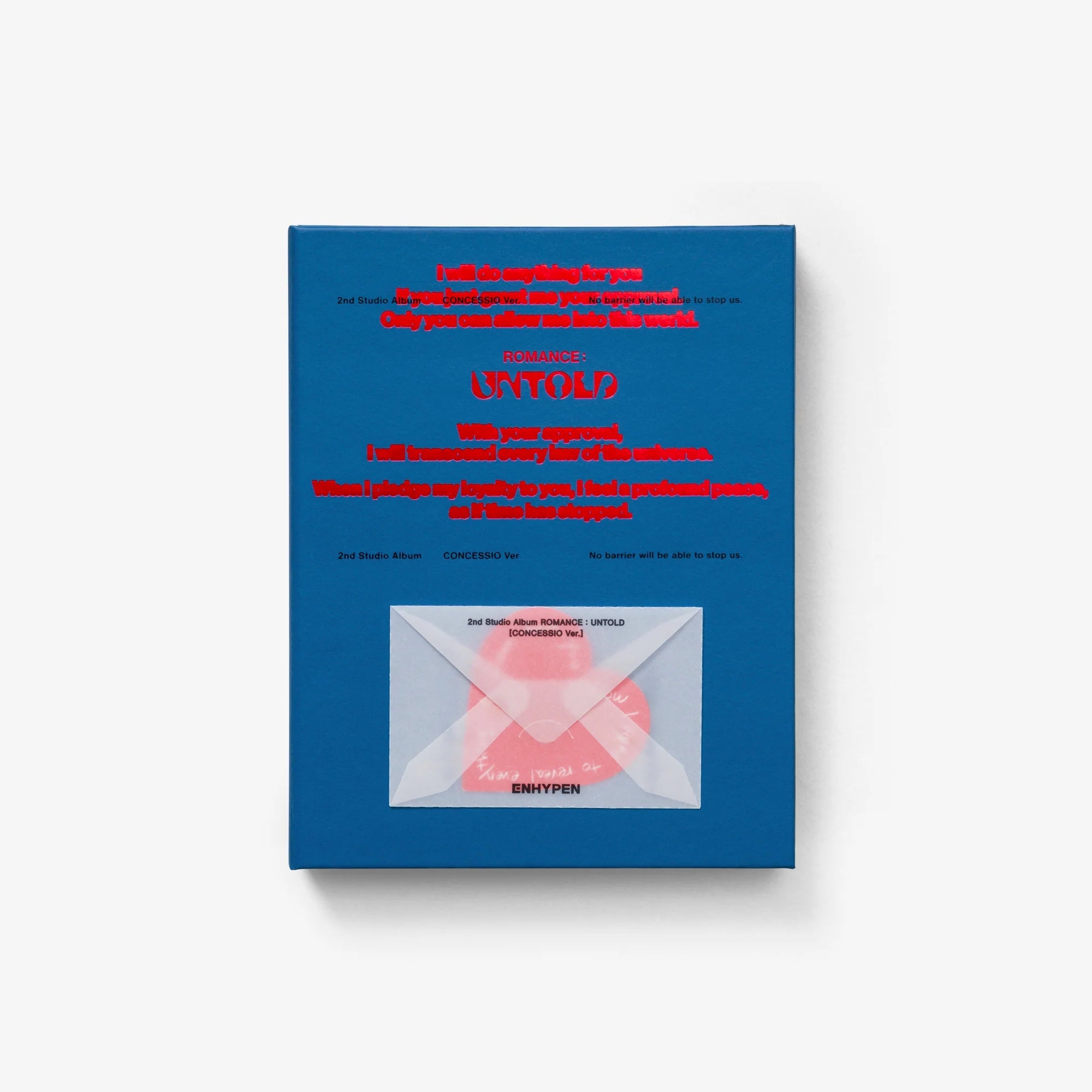ENHYPEN 2nd Album ROMANCE : UNTOLD – album (CONCESSIO (Blue) / / ) | HobiEgo