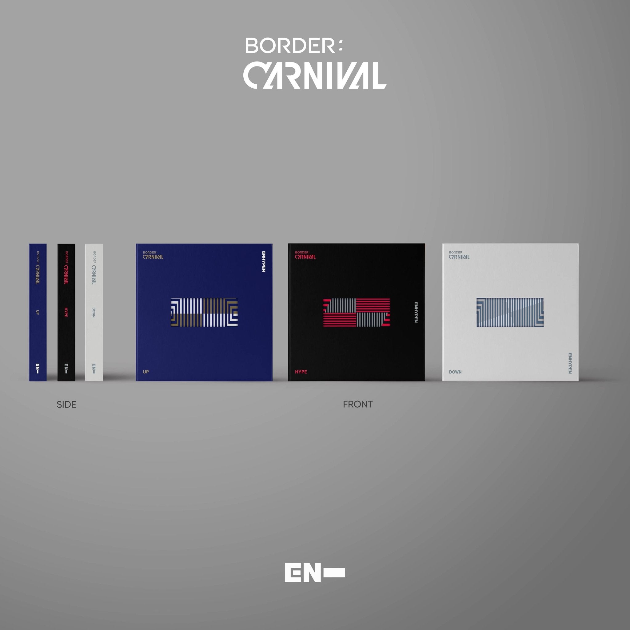 ENHYPEN 2nd Mini Album BORDER : CARNIVAL – album (UP (BLUE) / / ) | HobiEgo