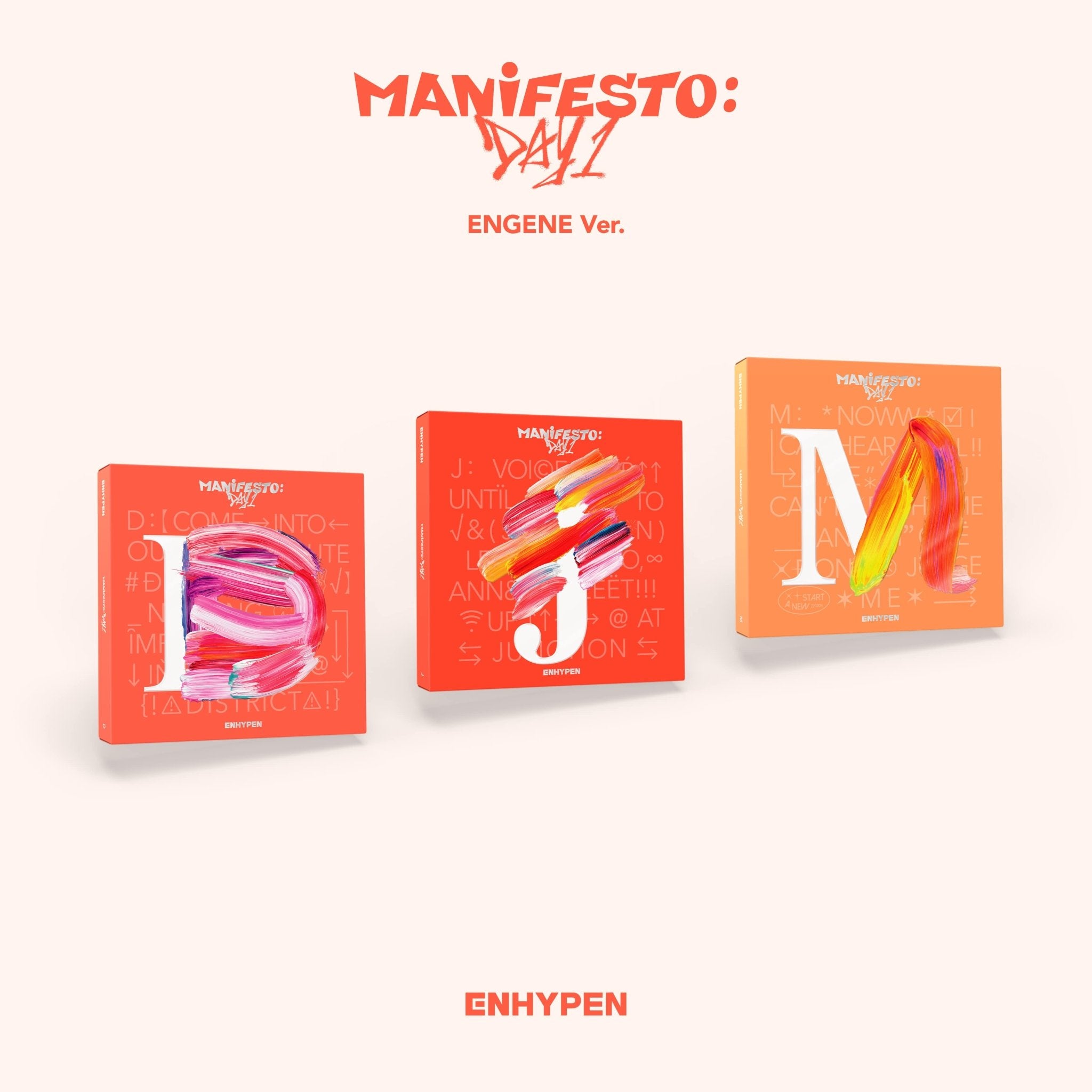 ENHYPEN 3rd Mini Album MANIFESTO : DAY 1 (ENGENE Version) – album (D (PEACH) / / ) | HobiEgo