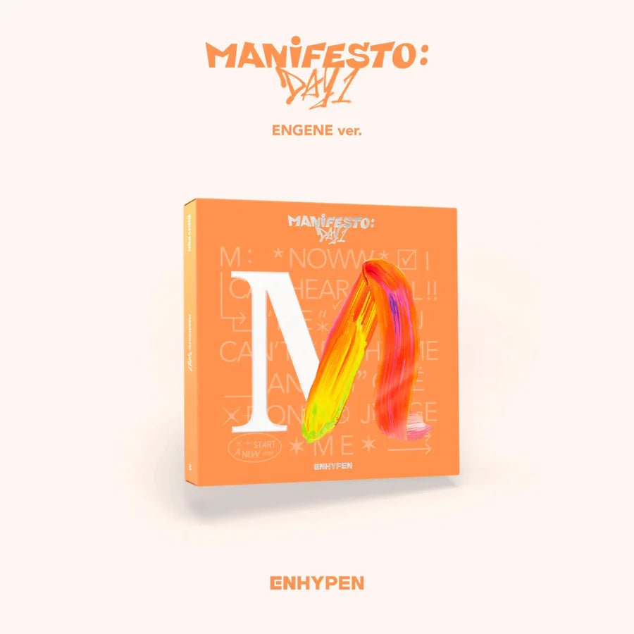 ENHYPEN 3rd Mini Album MANIFESTO : DAY 1 (ENGENE Version) – album (M (ORANGE) / / ) | HobiEgo