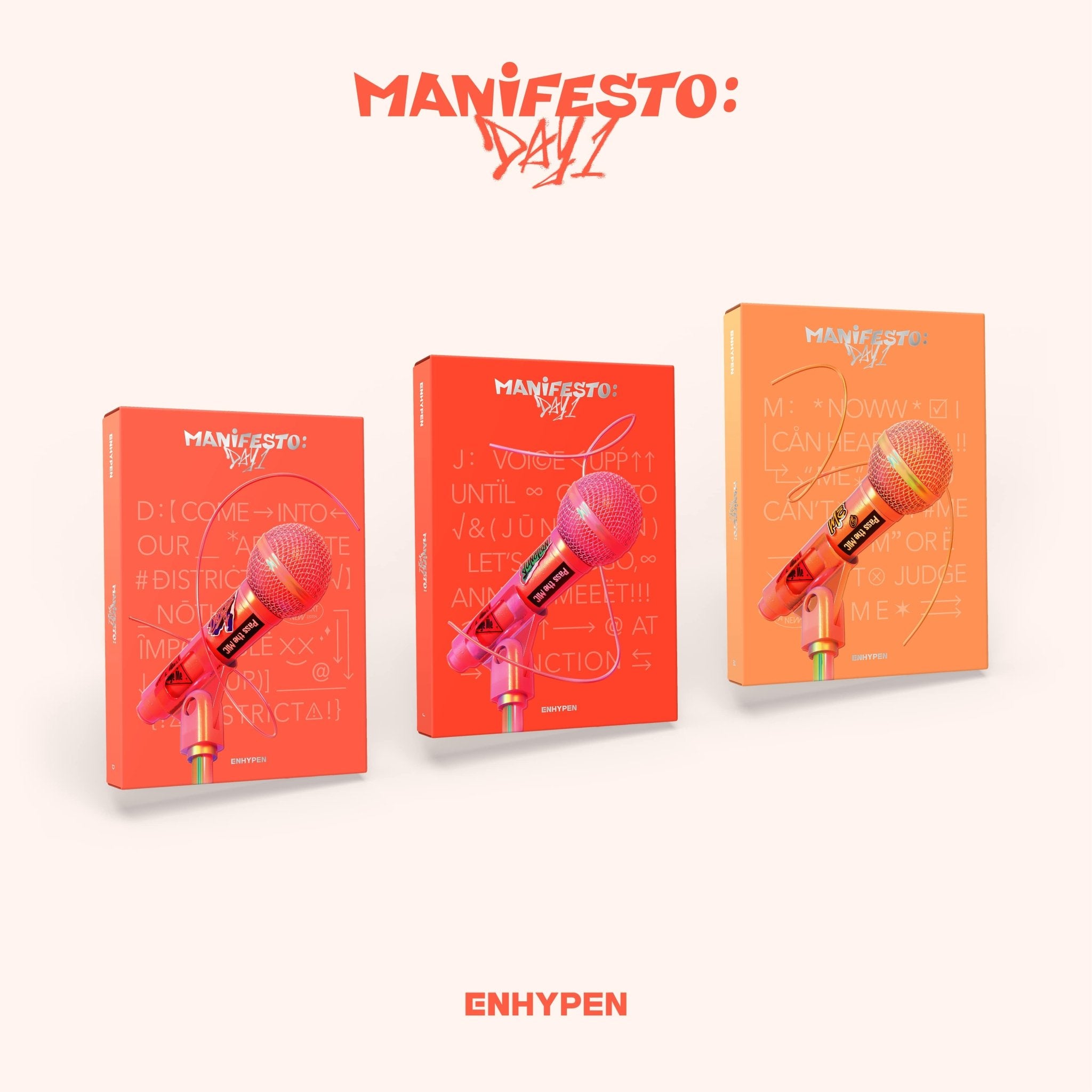 ENHYPEN 3rd Mini Album MANIFESTO : DAY 1 – album (D (PEACH) / / ) | HobiEgo