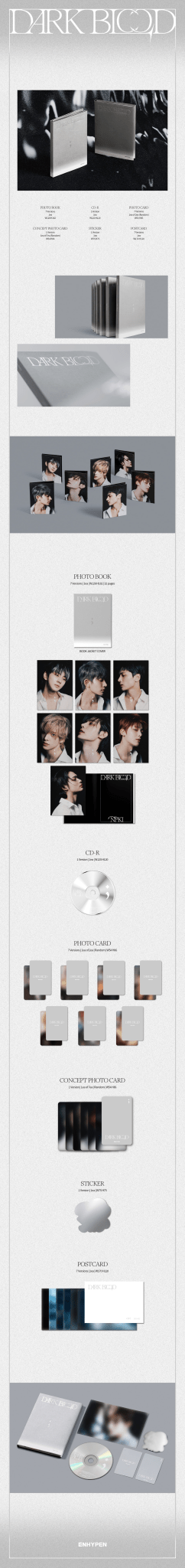 ENHYPEN 4th Mini Album DARK BLOOD (ENGENE Version) – album ( / / ) | HobiEgo