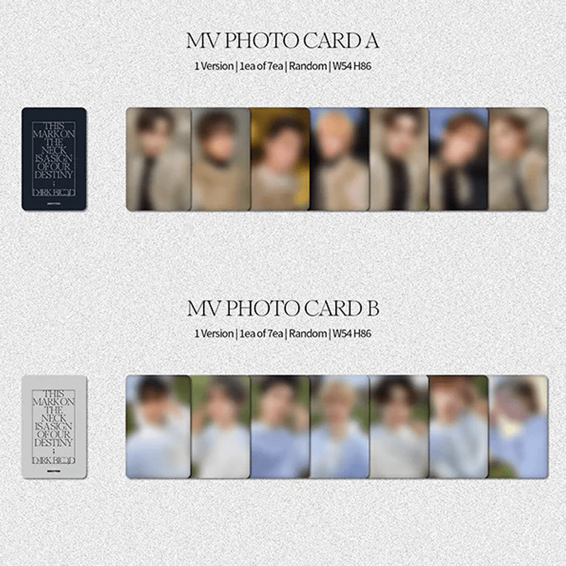 ENHYPEN 4th Mini Album DARK BLOOD (Weverse Albums version) – Photocards ( / / ) | HobiEgo