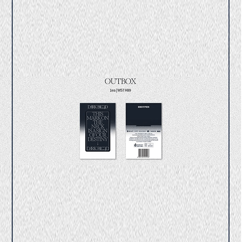 ENHYPEN 4th Mini Album DARK BLOOD (Weverse Albums version) – Photocards ( / / ) | HobiEgo