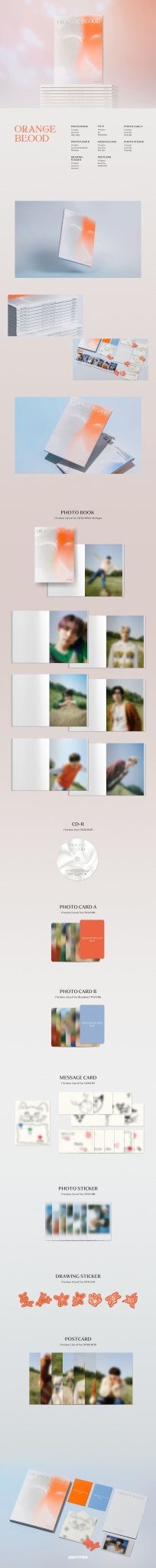 ENHYPEN 5th Mini Album ORANGE BLOOD (ENGENE Version) – album ( / / ) | HobiEgo
