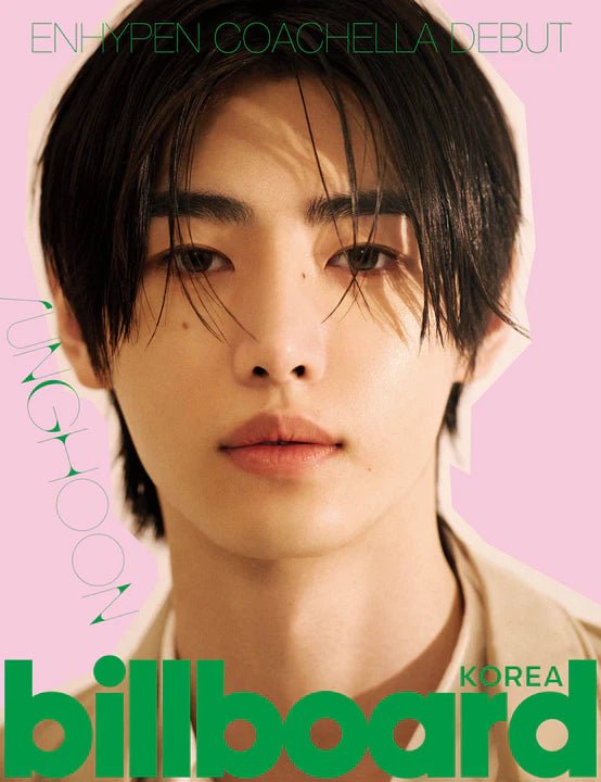 Enhypen Billboard Korea: Enhypen's Coachella Debut Commemorative Limited Edition – magazines (Sunghoon / / ) | HobiEgo