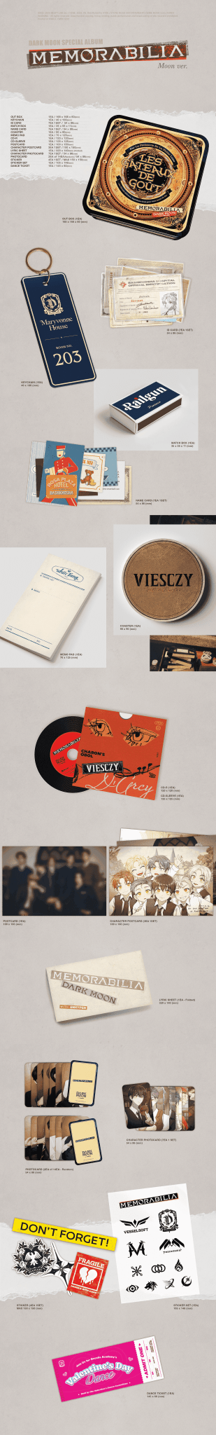 ENHYPEN Dark Moon Special Album MEMORABILIA (Moon Version) – album ( / / ) | HobiEgo