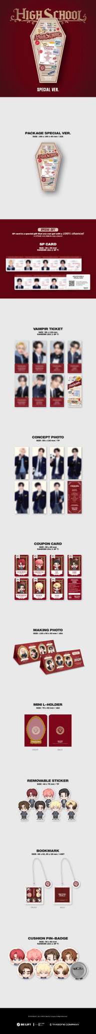 ENHYPEN WORLD COUPON CARD COLLECTION HIGH SCHOOL (SPECIAL Version) – merch 8809949675964 ( / / ) | HobiEgo K - pop Shop