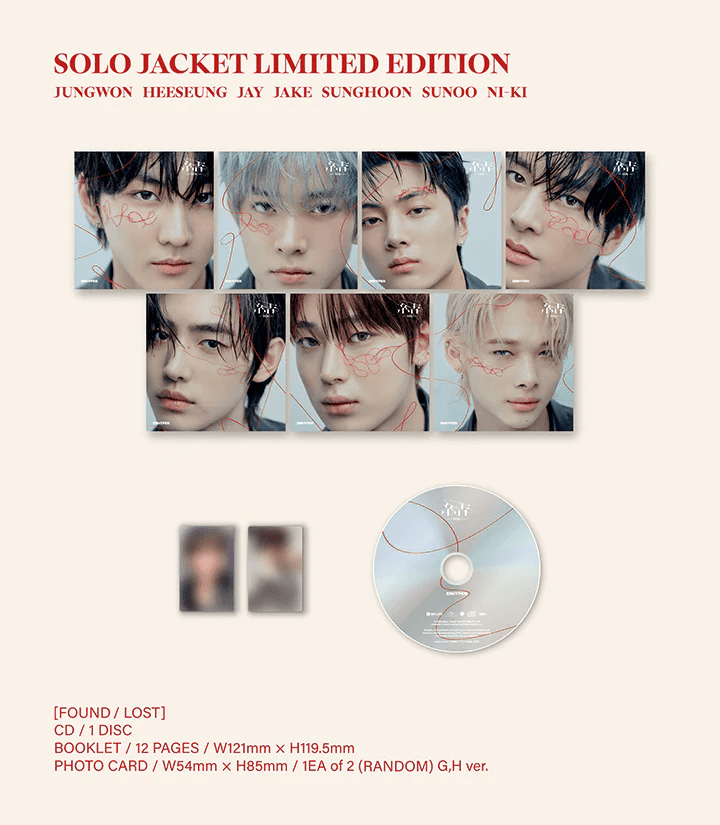 ENHYPEN 結 YOU (Solo Jacket Version) – album (Jungwon / / ) | HobiEgo