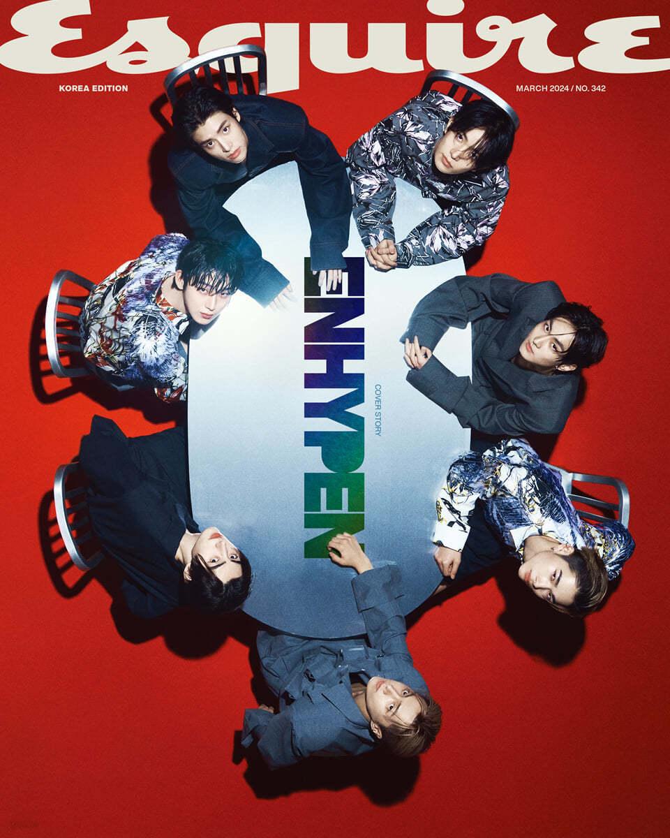 ESQUIRE 2024 March Issue Magazine ENHYPEN – magazines (A - Group / / ) | HobiEgo