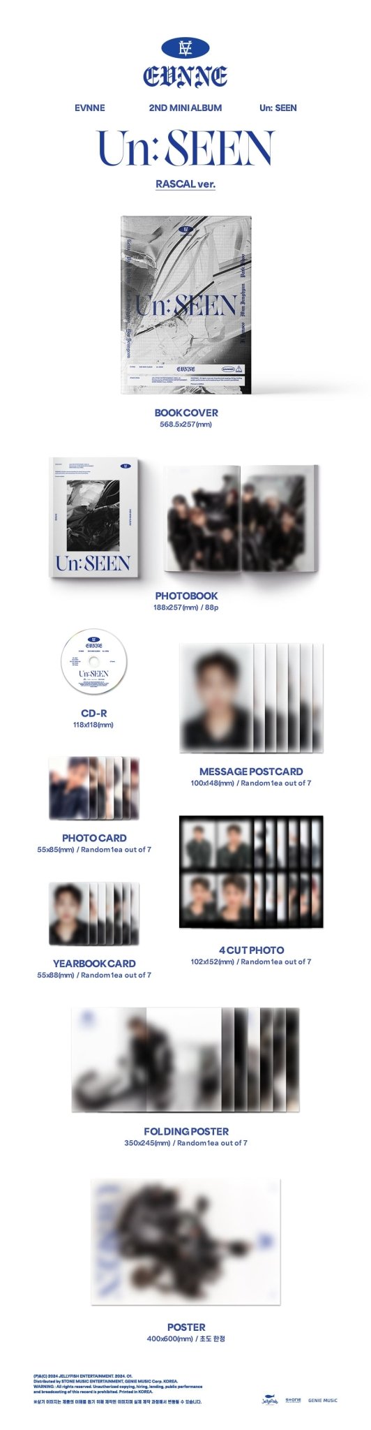 EVNNE 2nd Mini Album Un: SEEN – album (RASCAL / / ) | HobiEgo