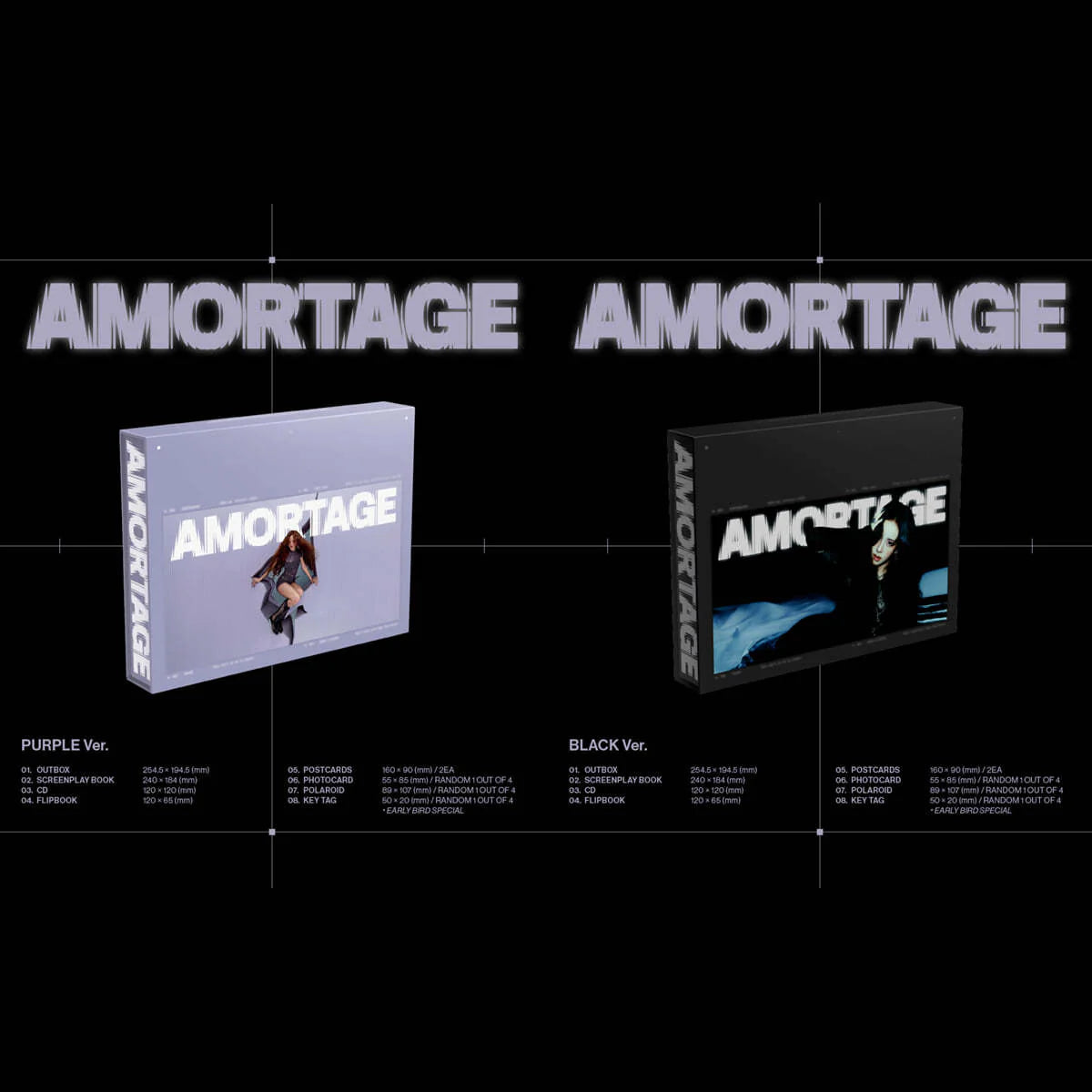 PRE-ORDER JISOO Mini Album AMORTAGE (EXCLUSIVE Edition)