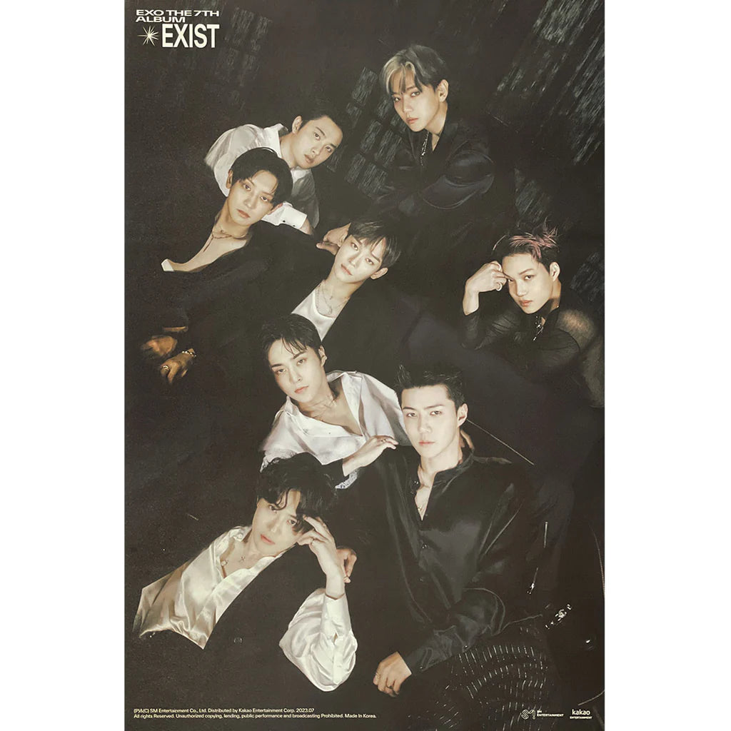 EXO 7th Album EXIST Folded Poster