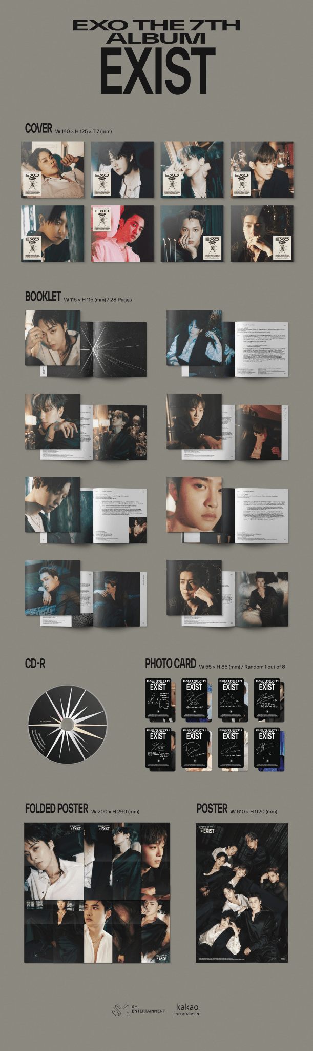 EXO 7th Album EXIST (Digipack Version) – album (Suho / / ) | HobiEgo