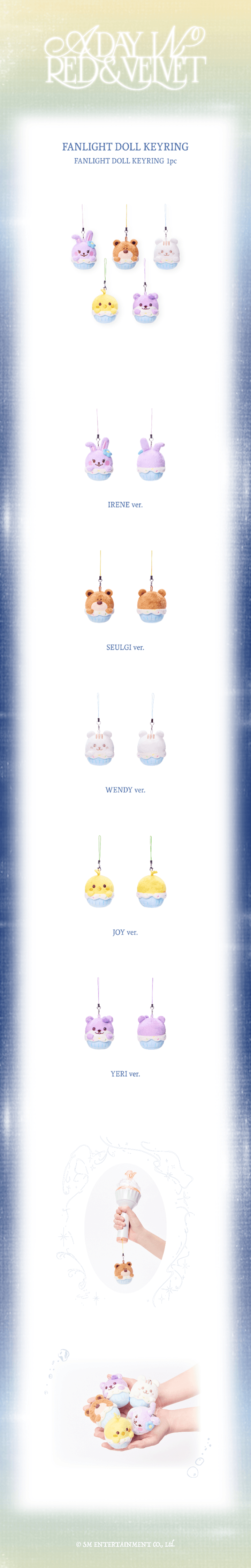 PRE-ORDER Red Velvet A Day in Red & Velvet Fanlight Doll Keyring