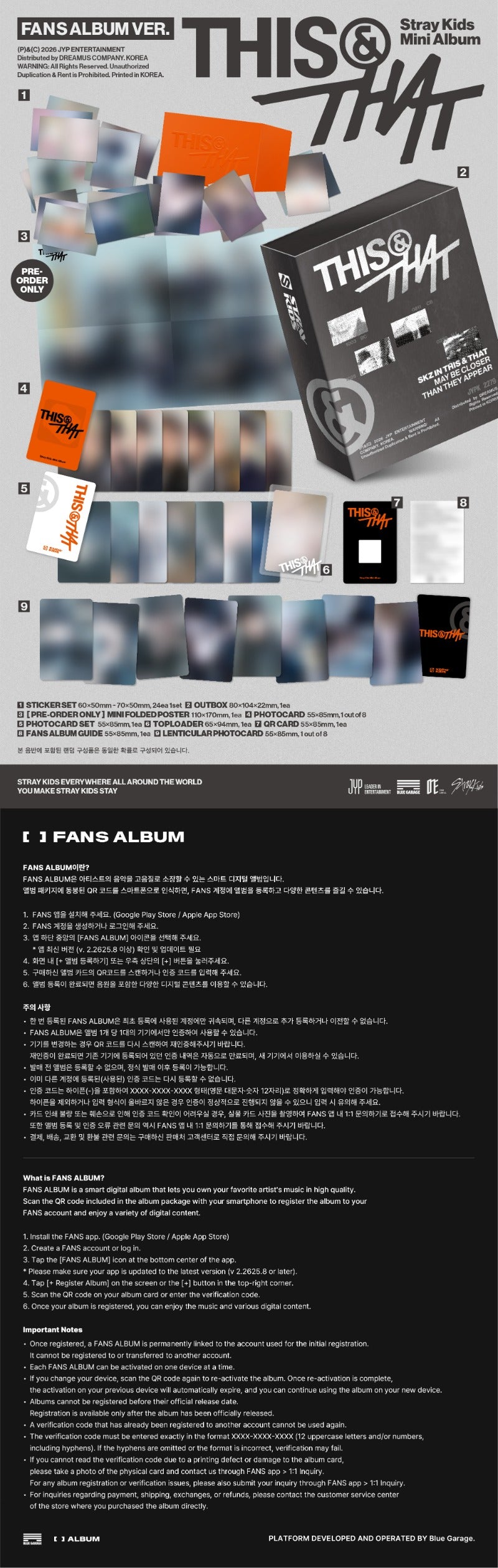 PRE-ORDER Stray Kids 10th Mini Album THIS & THAT (FANS ALBUM Version)
