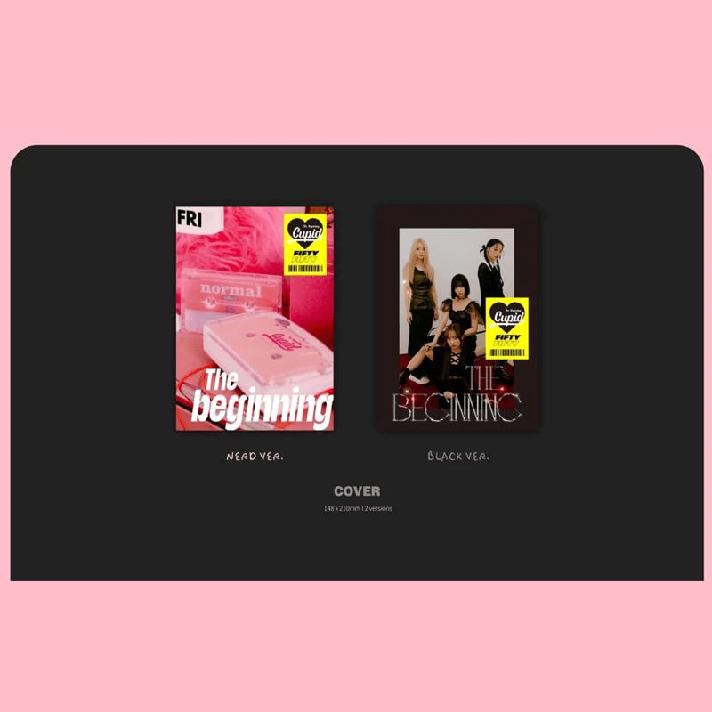 FIFTY FIFTY The 1st Single The Beginning: Cupid – album (Black / / ) | HobiEgo