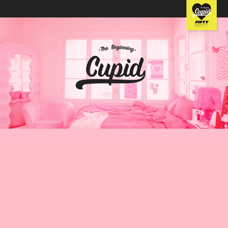 FIFTY FIFTY The 1st Single The Beginning: Cupid – album (Black / / ) | HobiEgo