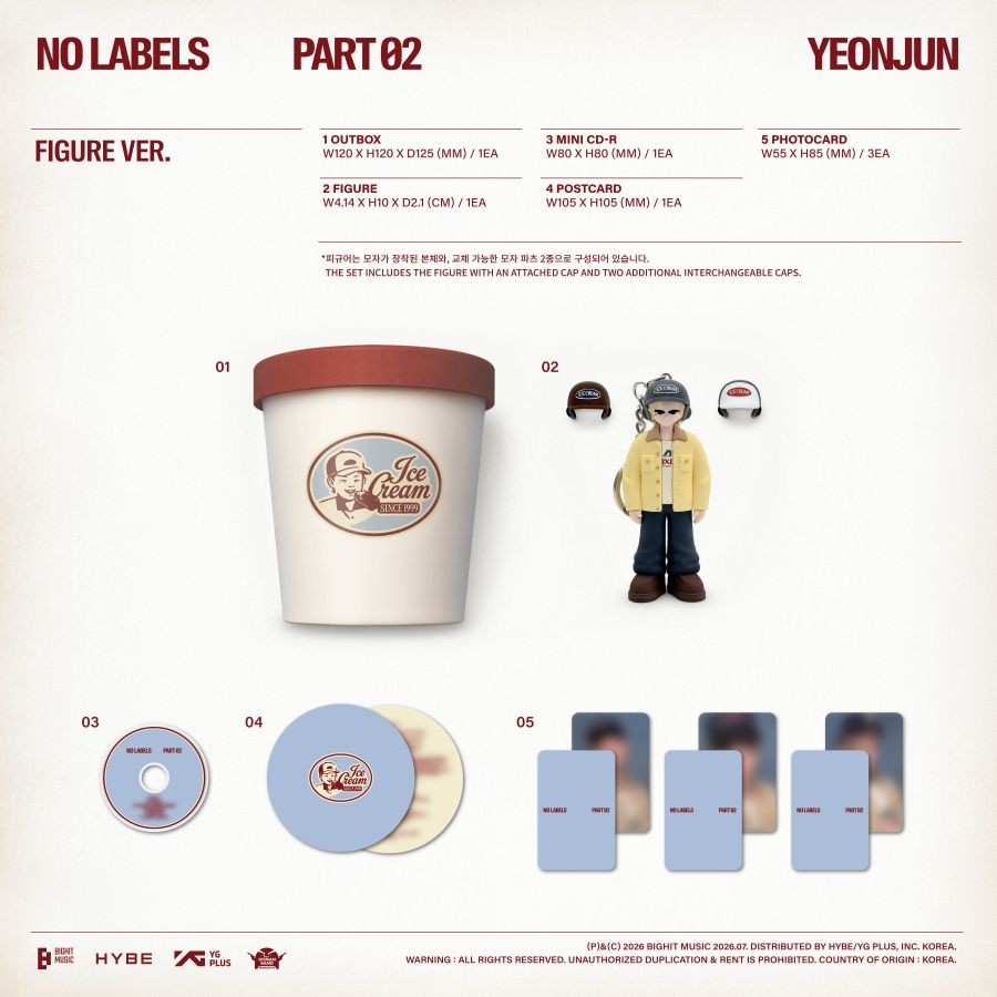 PRE-ORDER YEONJUN 2nd Mini Album  NO LABELS: PART 02 (Figure Version)