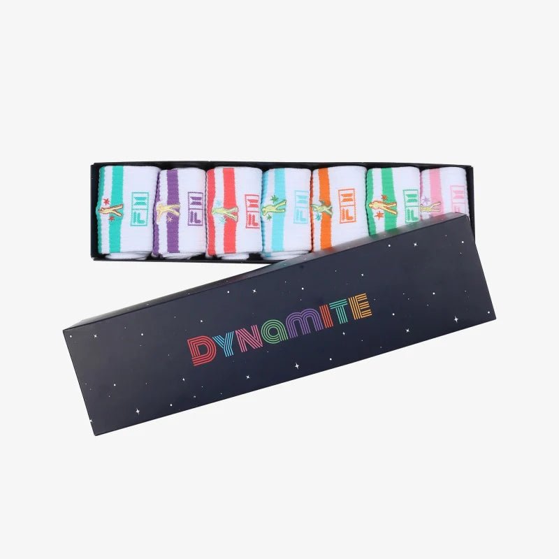 FILA x BTS DYNAMITE Silhouette Socks Set of 7 – Clothing ( / / ) | HobiEgo