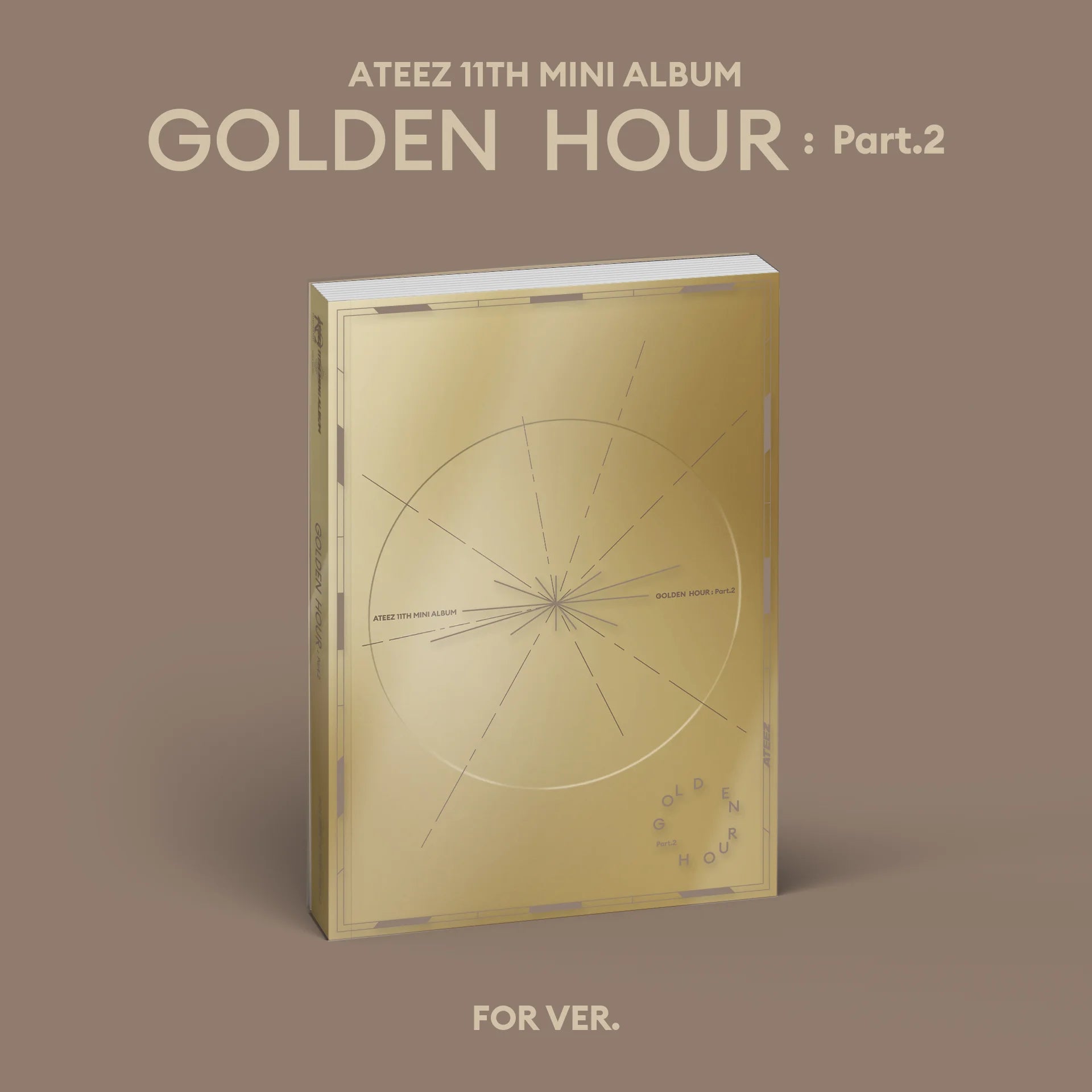 PRE-ORDER ATEEZ 11th Mini Album GOLDEN HOUR : Part.2 + Sound Wave POB