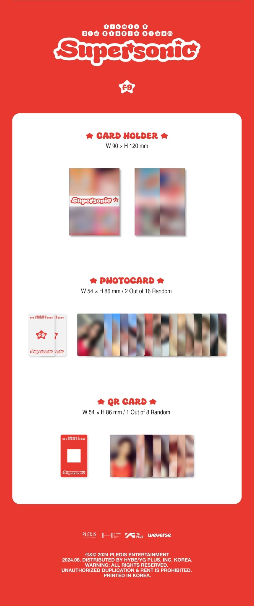 fromis_9 3rd Single Album Supersonic (Weverse Albums Version) – album ( / / ) | HobiEgo