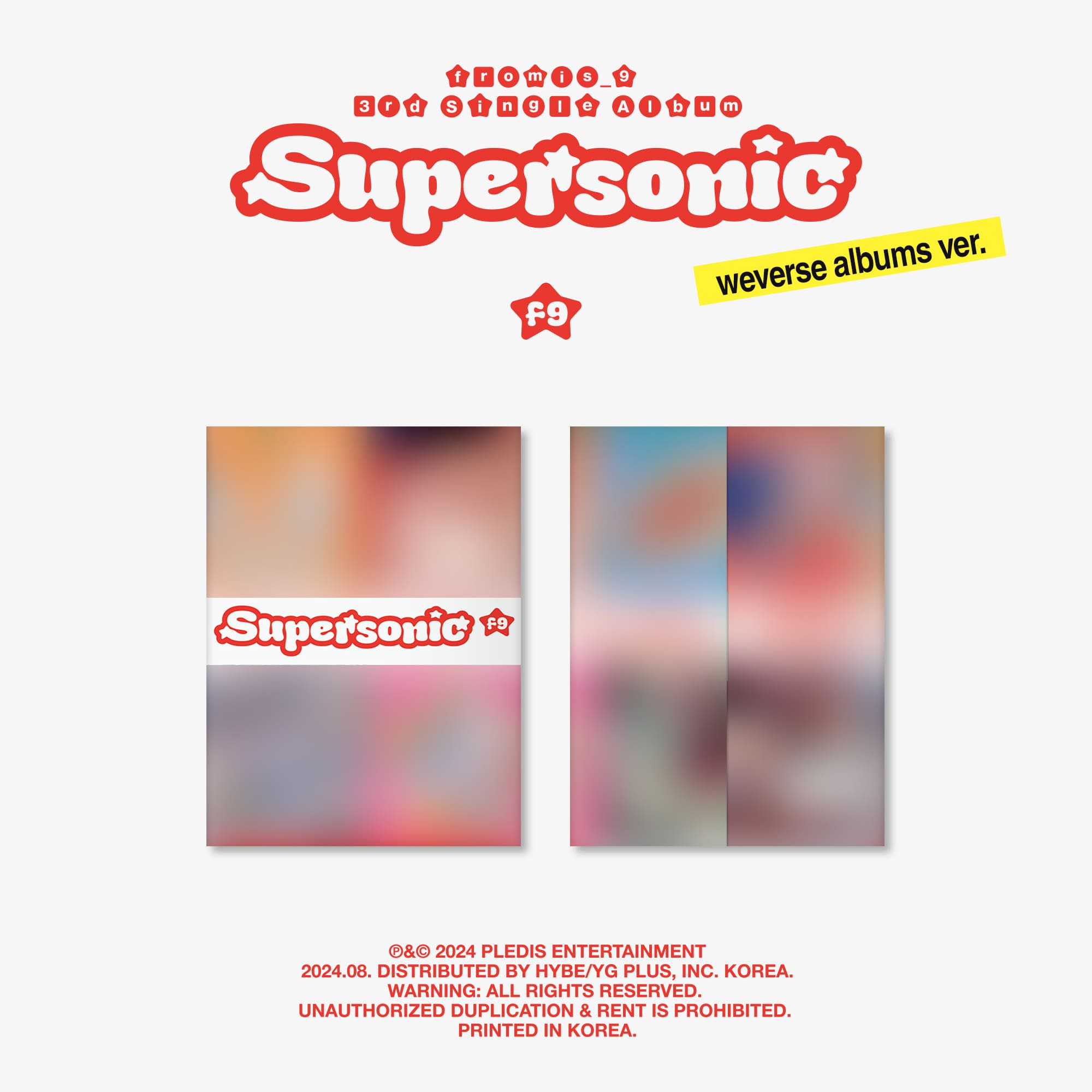 fromis_9 3rd Single Album Supersonic (Weverse Albums Version) – album ( / / ) | HobiEgo