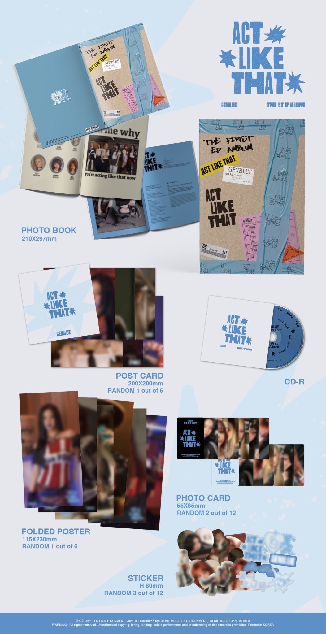GENBLUE 1st EP Album ACT LIKE THAT – album ( / / ) | HobiEgo