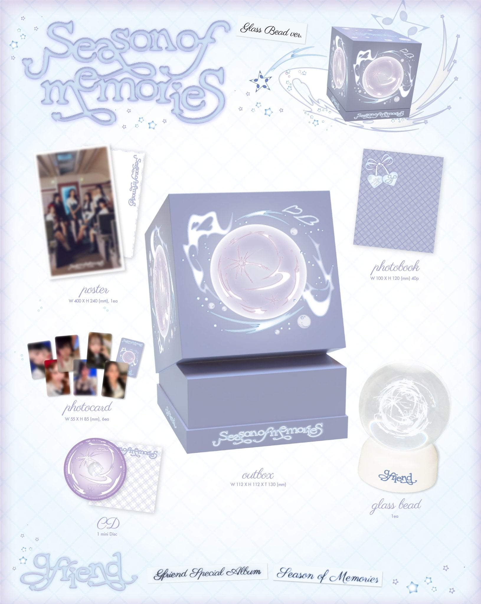 GFRIEND Special Album Season of Memories (Glass Bead Version) – album ( / / ) | HobiEgo