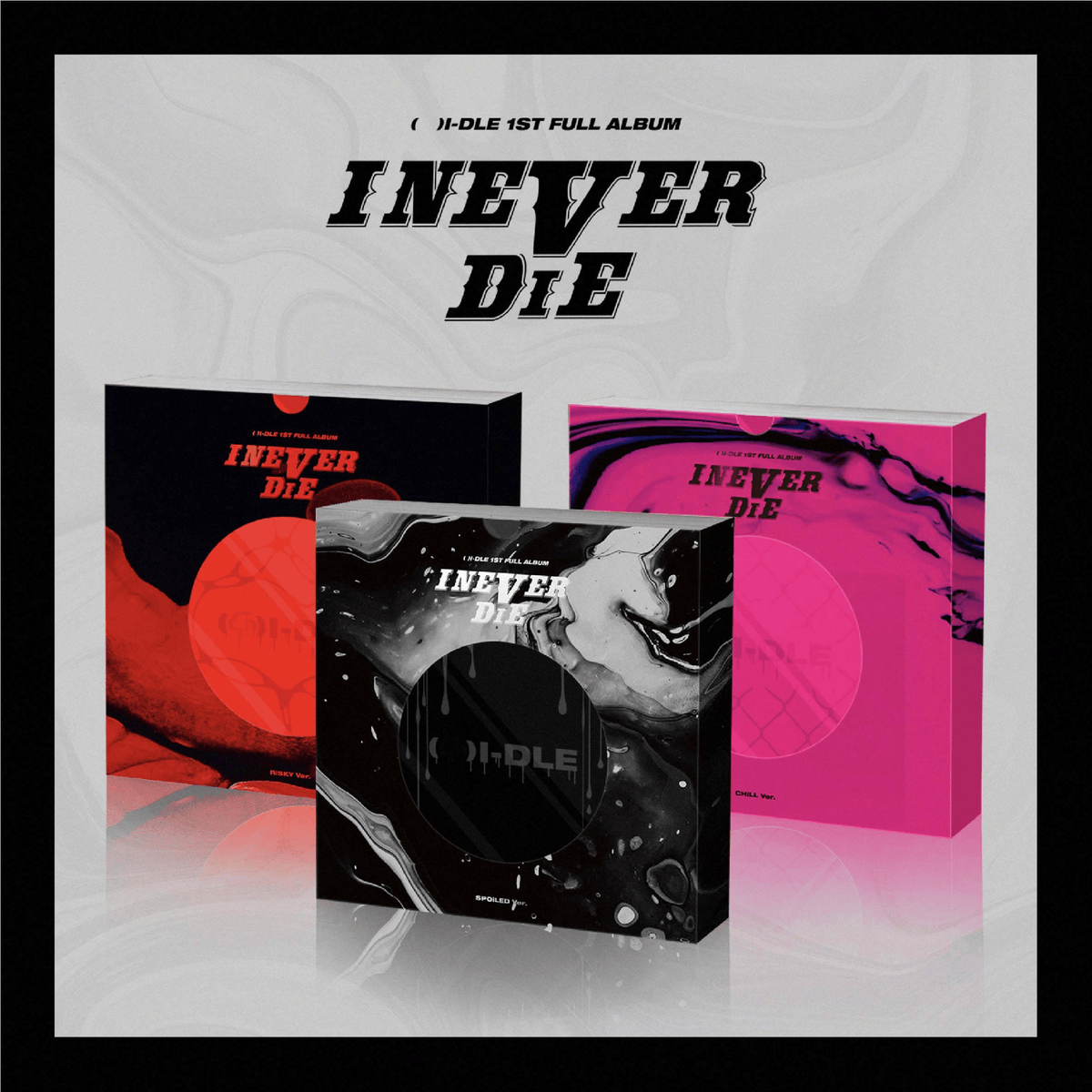 Full 1st DIE NEVER I (G)I-DLE - G)I-DLE cd ver. RISKY DIE NEVER I (G)I-DLE K-POP・アジア Album Version RiSKY K-POP・アジア