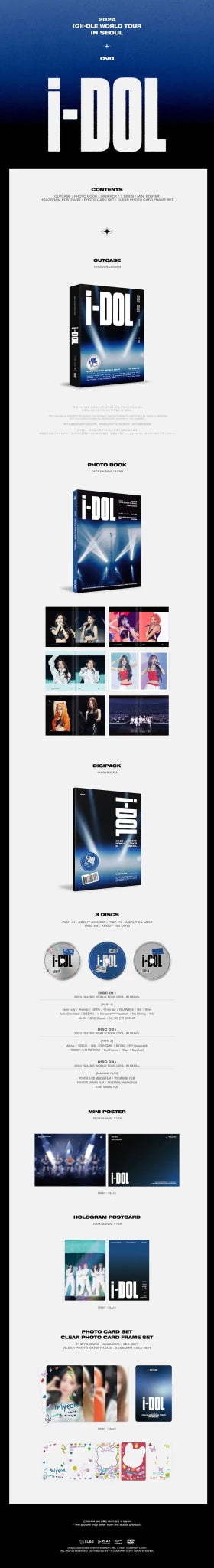 (G)I - DLE 2024 WORLD TOUR i - DOL IN SEOUL DVD – album 8809375128003 ( / / ) | HobiEgo K - pop Shop
