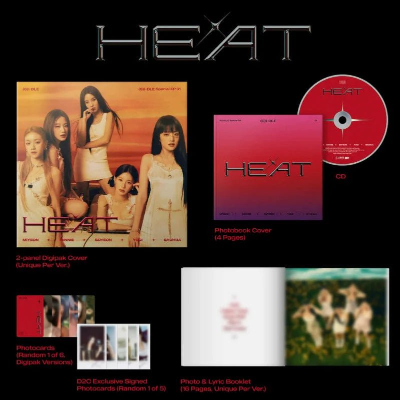 (G)I - DLE Special EP 01 HEAT (Digipack Group Version) – album ( / / ) | HobiEgo