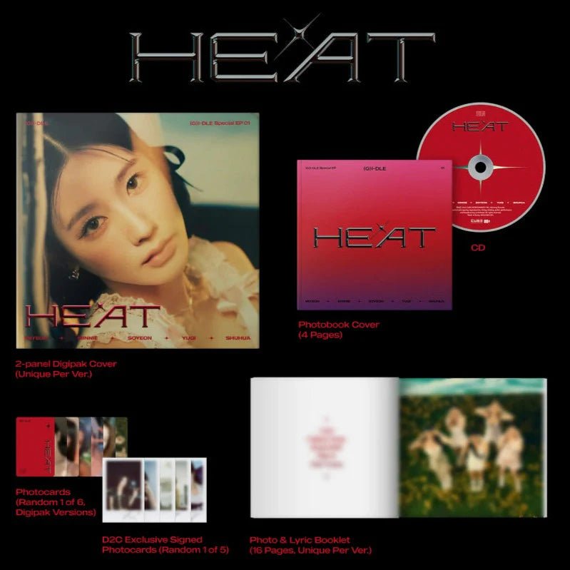 (G)I - DLE Special EP 01 HEAT (Digipack Member Version) – album (Miyeon / / ) | HobiEgo