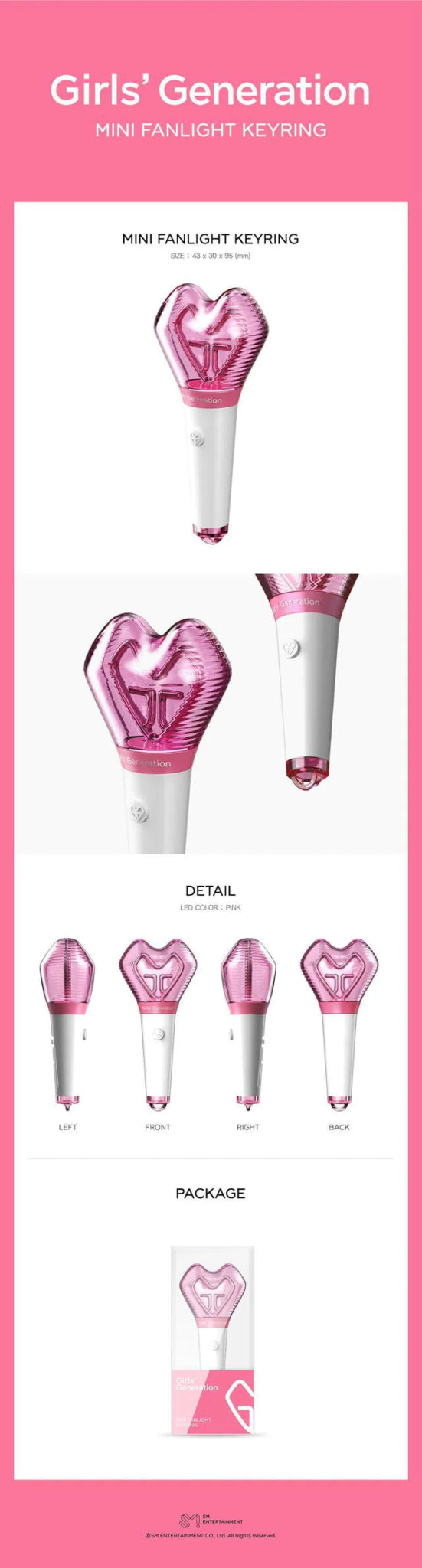 Girls Generation Official Lightstick Keyring – Keyring ( / / ) | HobiEgo