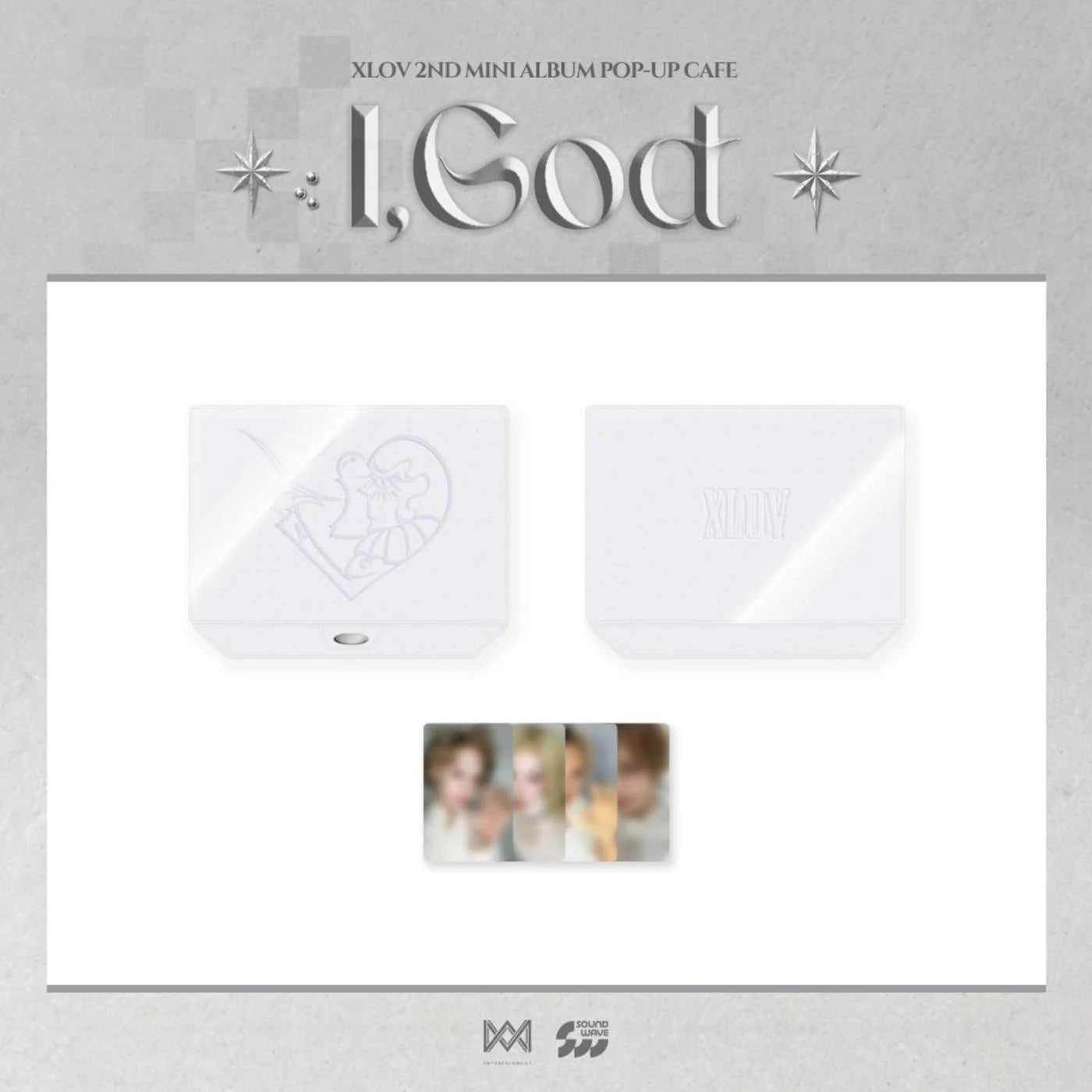 PRE-ORDER XLOV 2ND Mini Album I,GOD Glitter Collect Case