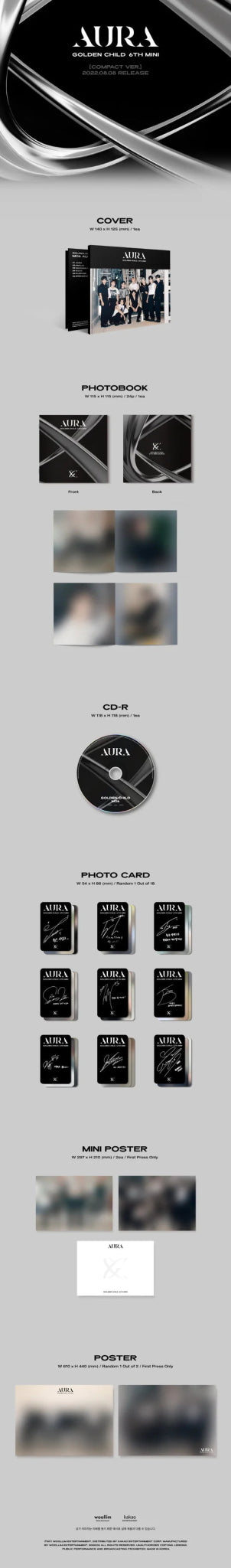 Golden Child 6th Mini Album AURA (Compact Version) – album ( / / ) | HobiEgo