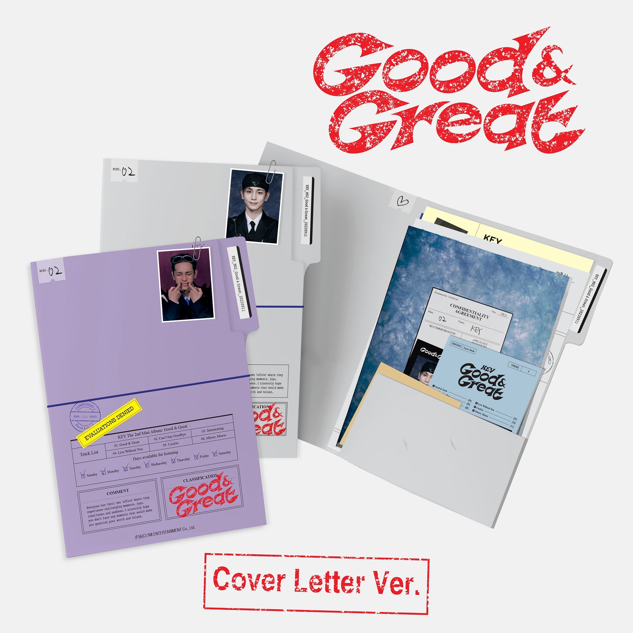 KEY 2nd Mini Album Good & Great Cover Letter Version