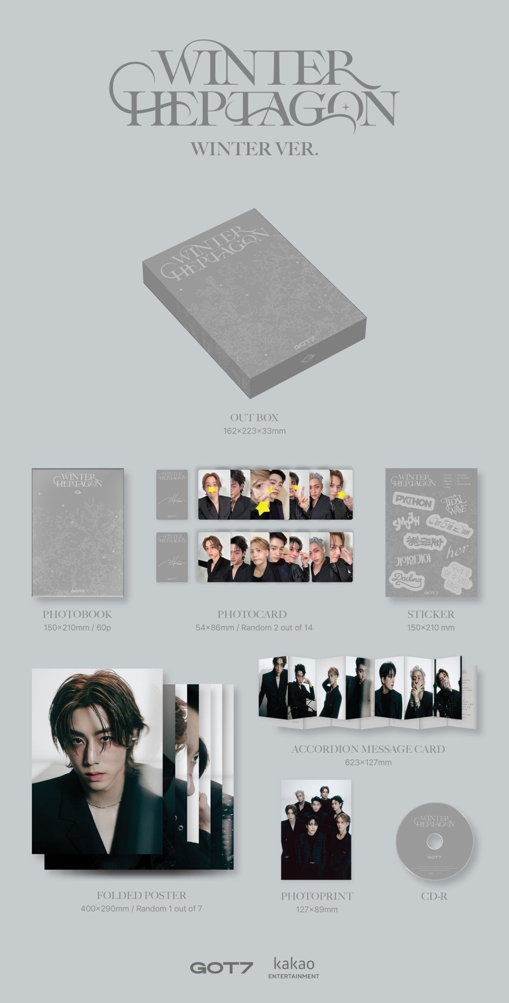 GOT7 13th Mini Album WINTER HEPTAGON – album (WINTER / / ) | HobiEgo