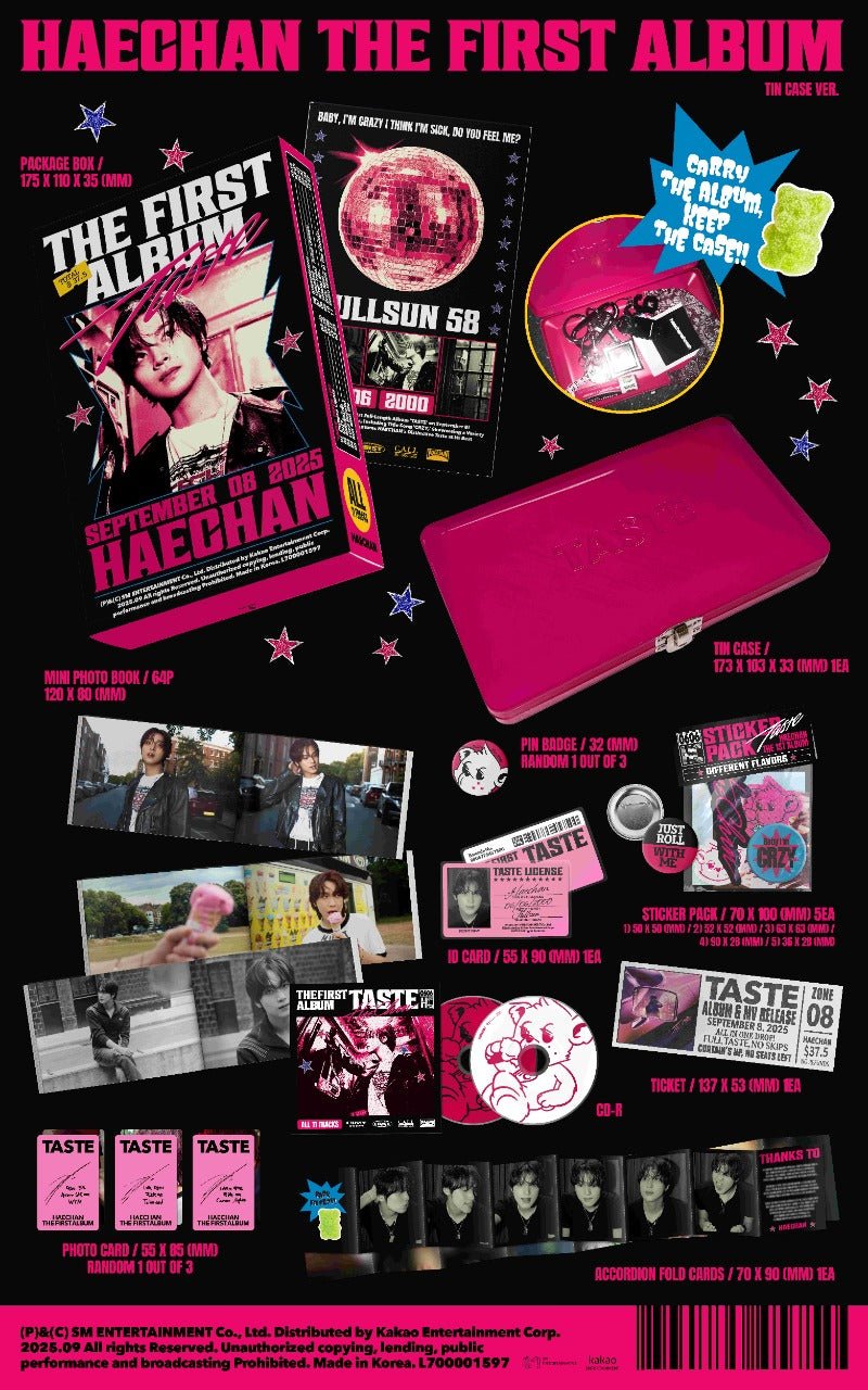 HAECHAN 1st Album TASTE (Tin Case Version) – album ( / / ) | HobiEgo