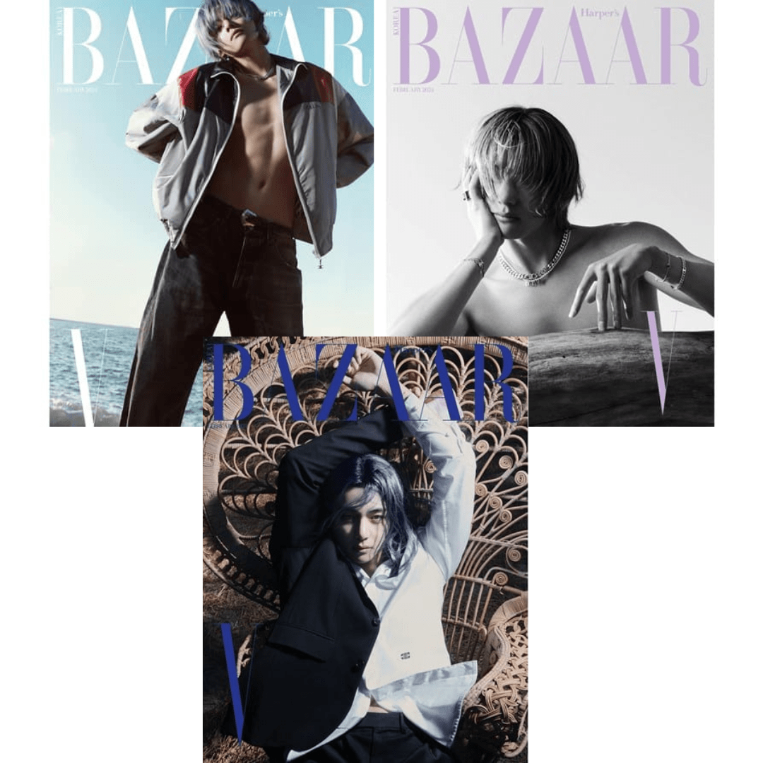 HARPER’S BAZAAR Korea 2024.Feb Cover : BTS V – magazines (A / / ) | HobiEgo