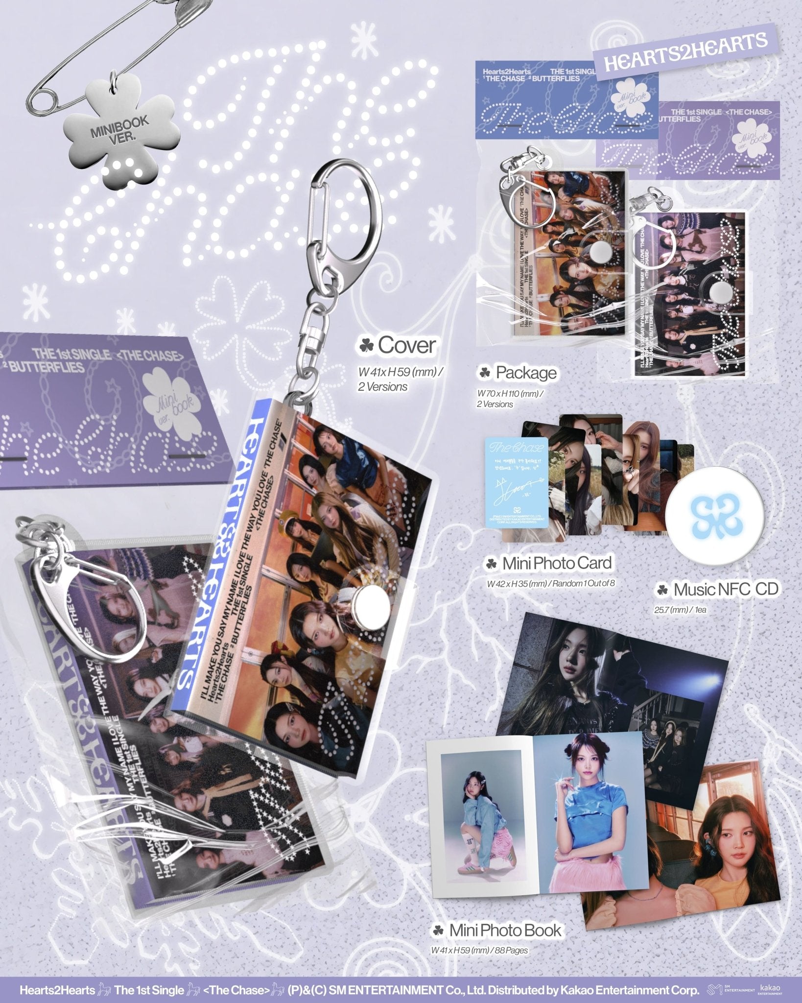 Hearts2Hearts 1st Single Album The Chase (Mini Book Version) – album (A (ORANGE) / / ) | HobiEgo