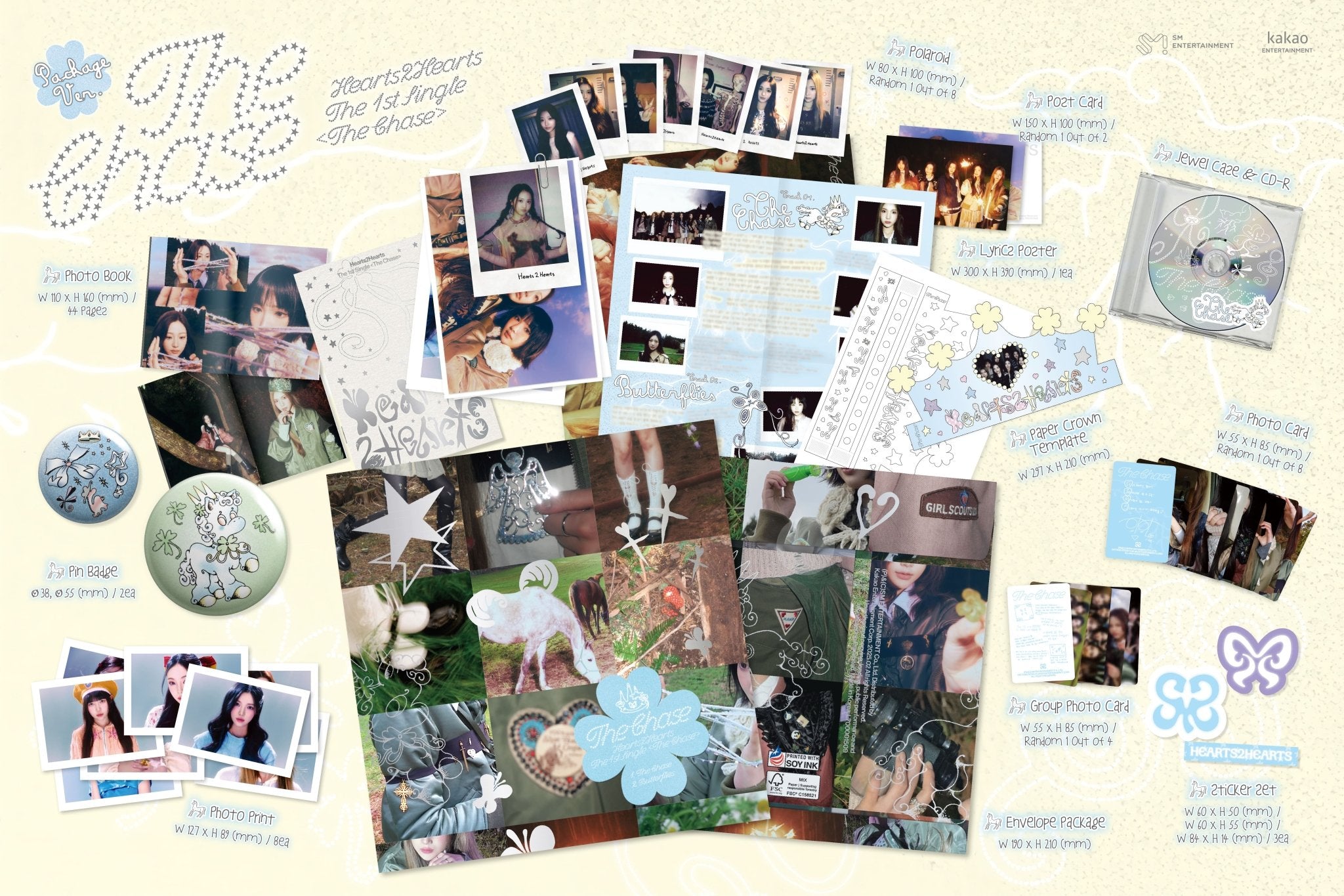 Hearts2Hearts 1st Single Album The Chase (Package Version) – album ( / / ) | HobiEgo