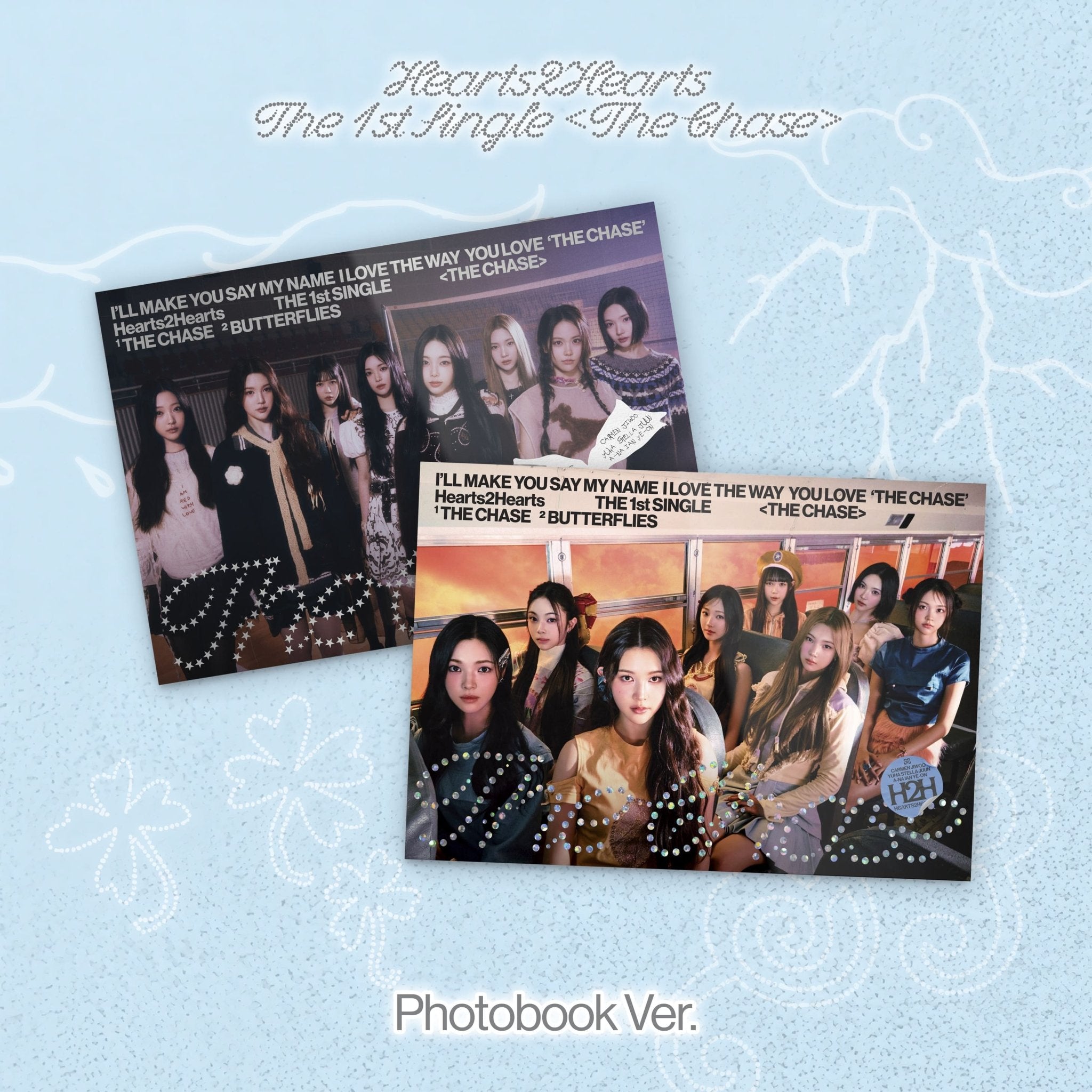 Hearts2Hearts 1st Single Album The Chase (Photobook Version) – Photo Book (A (ORANGE) / / ) | HobiEgo