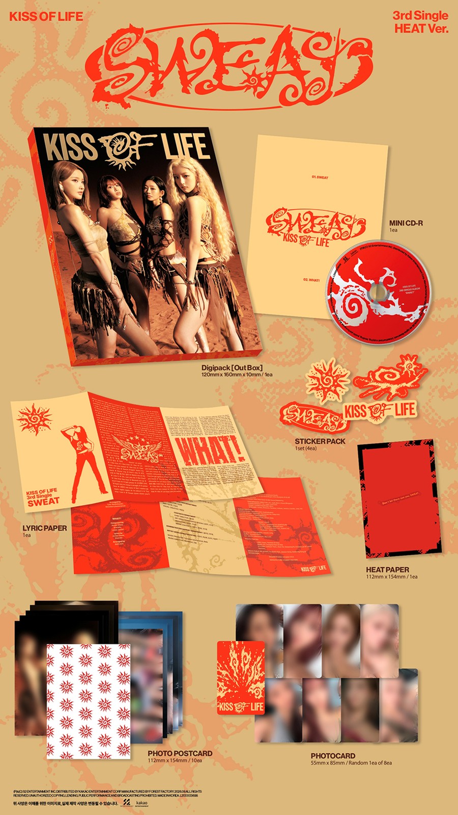 PRE-ORDER KISS OF LIFE – 3rd Single SWEAT HEAT VERSION