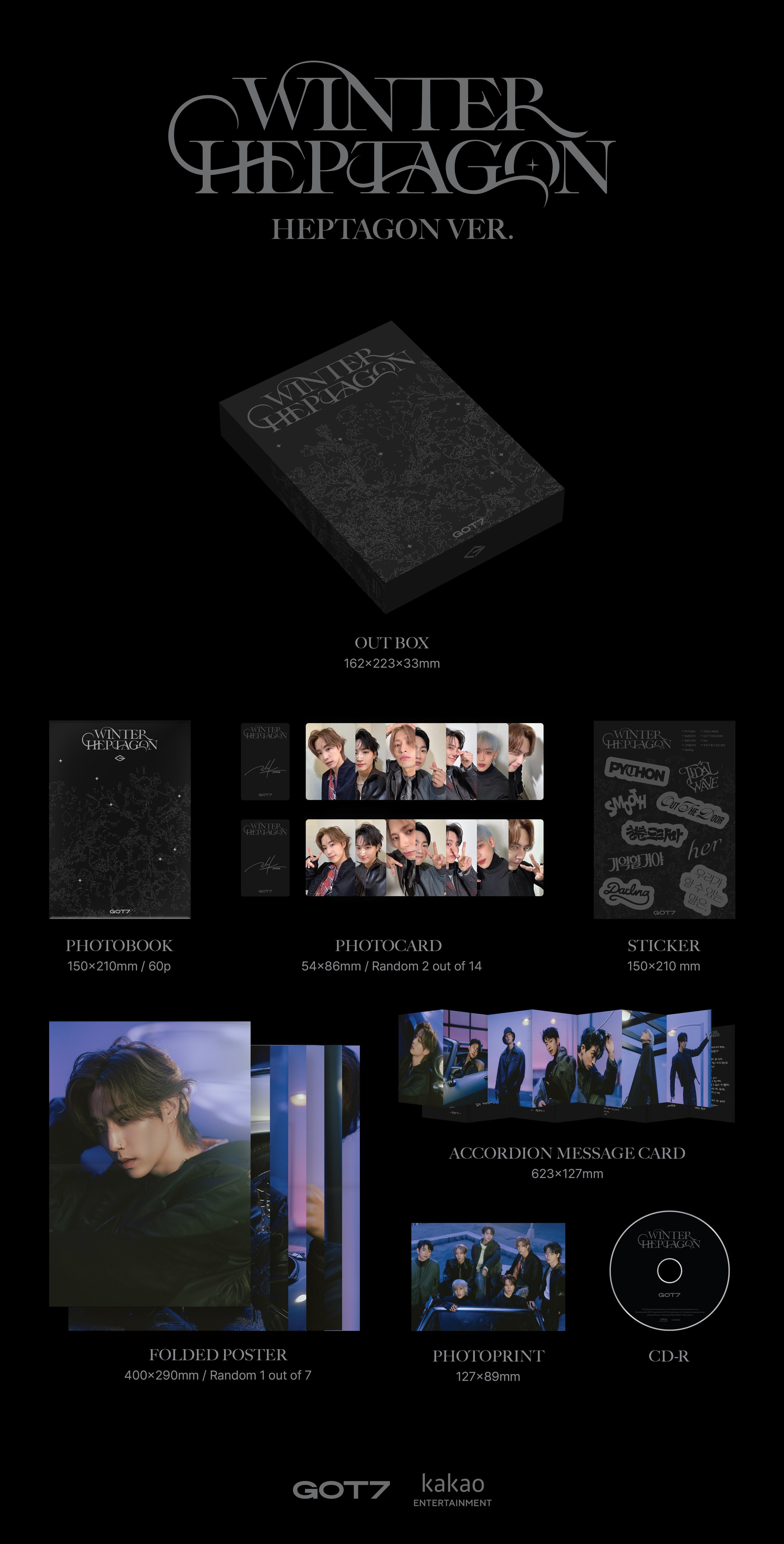 GOT7 13th Mini Album WINTER HEPTAGON