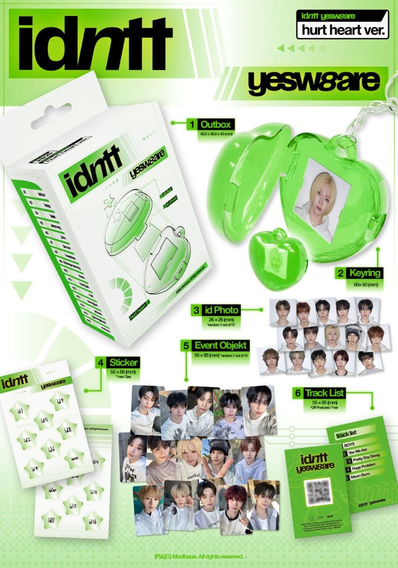 idntt 2nd Mini Album yesweare hurt heart Version Limited – album 8804775459276 ( / / ) | HobiEgo