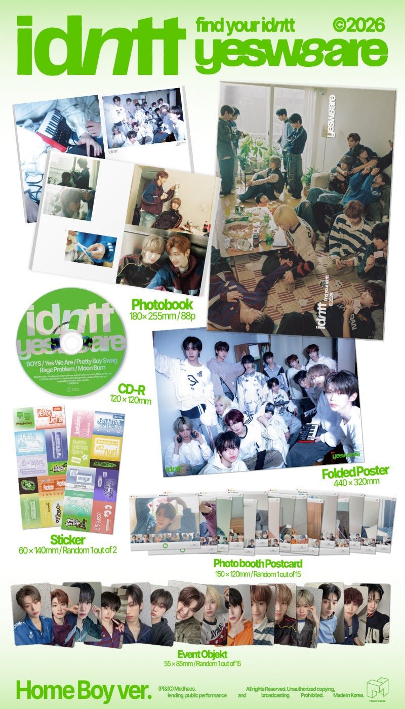 idntt 2nd Mini Album yesweare Photobook Version – album 8804775459252 (Street Boy / / ) | HobiEgo