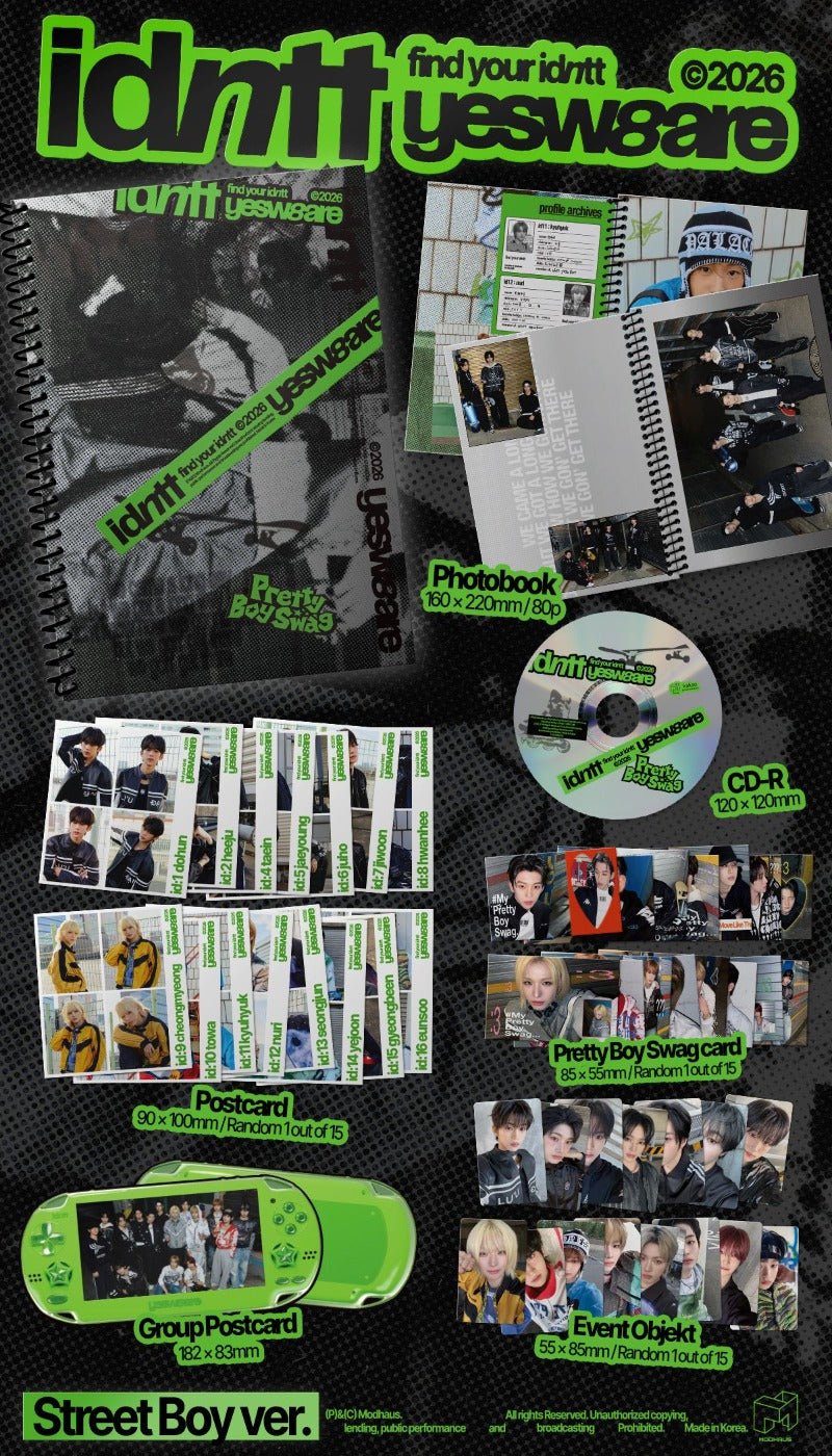 idntt 2nd Mini Album yesweare Photobook Version – album 8804775459252 (Street Boy / / ) | HobiEgo