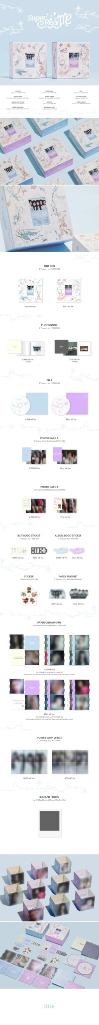 ILLIT 1st Mini Album SUPER REAL ME – album (SUPER ME (BLUE) / / ) | HobiEgo