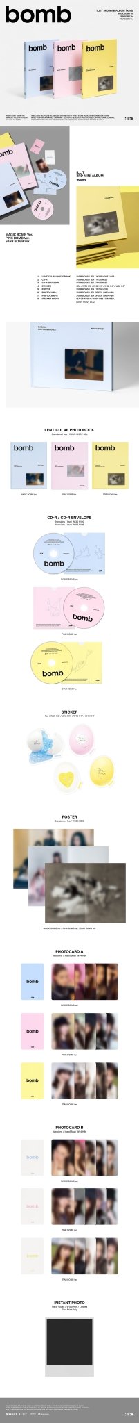 ILLIT 3rd Mini Album bomb – album (MAGIC BOMB (Blue) / / ) | HobiEgo